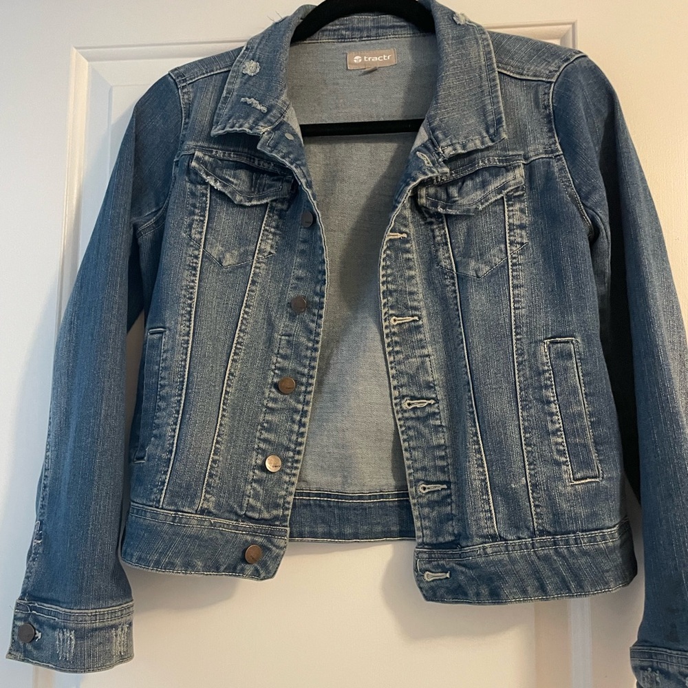 Denim Jacket by Tractr - Blue